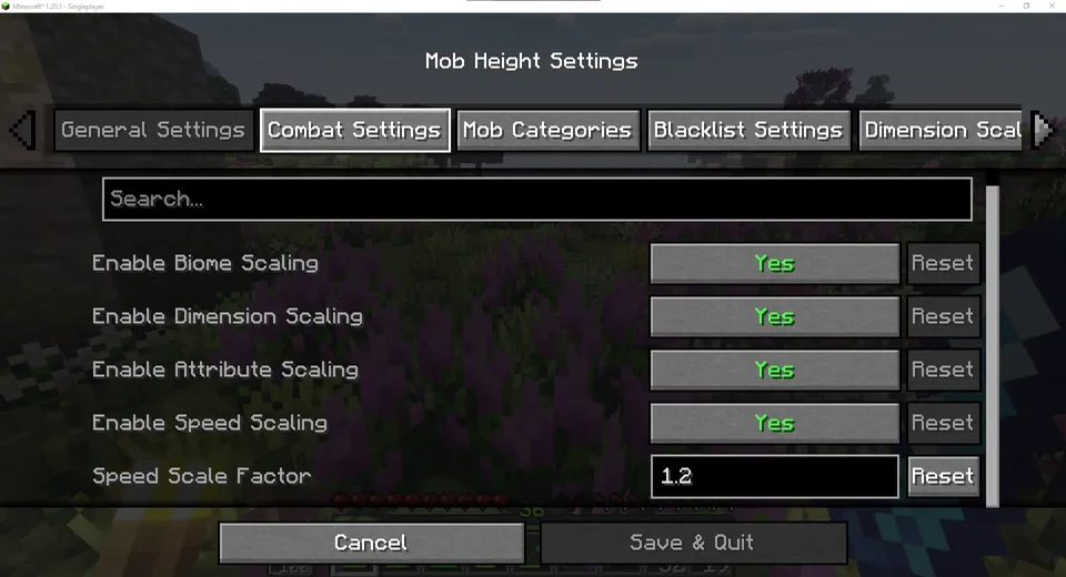 Fabric Mob Heights — Minecraft mod, rasm 4