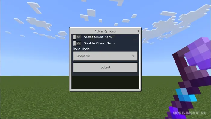 Chit menyu — Minecraft mod, rasm 3