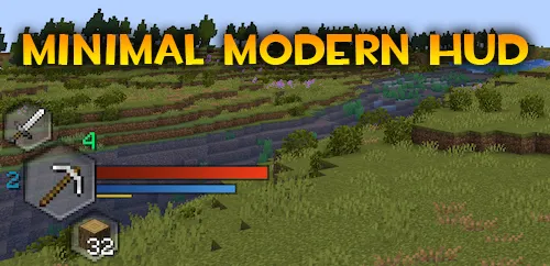 Minimal Modern HUD — Minecraft mod, rasm 1
