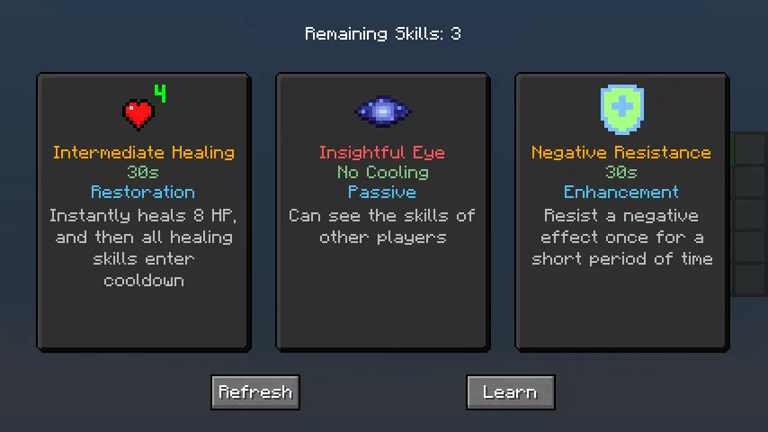 Advanced Skills: Remastered — Minecraft mod, rasm 6