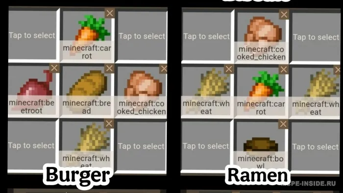 Ovqat + — Minecraft mod, rasm 2