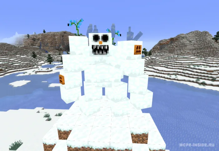 Qarg'ish tekkan qor monsteri — Minecraft mod, rasm 1