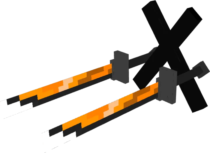 Yanada ko'proq 3D qilichlar — Minecraft mod, rasm 3