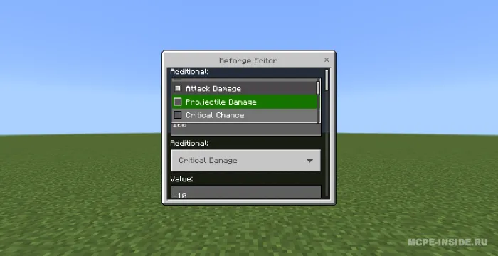 Qayta ishlash muharriri — Minecraft mod, rasm 2