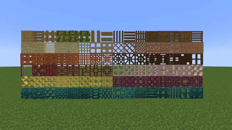 Decorative Wooden Lattices — Minecraft mod, rasm 4