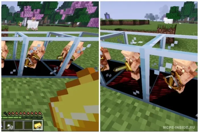 Piglinlar uchun katak — Minecraft mod, rasm 2