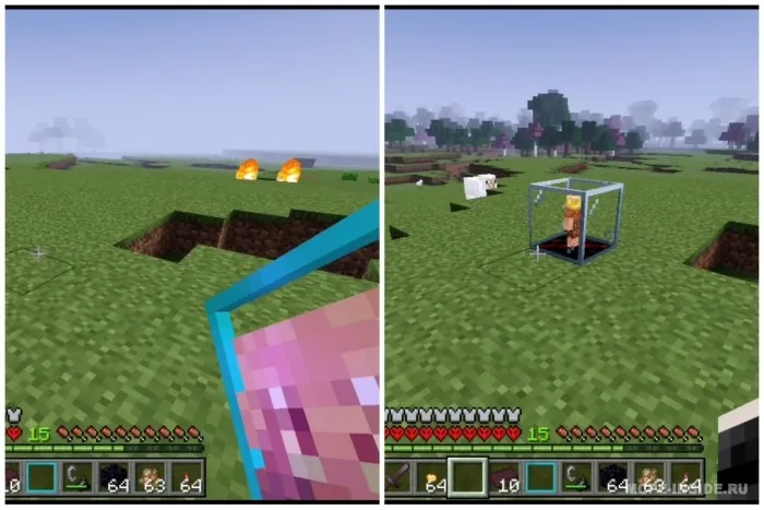 Piglinlar uchun katak — Minecraft mod, rasm 3