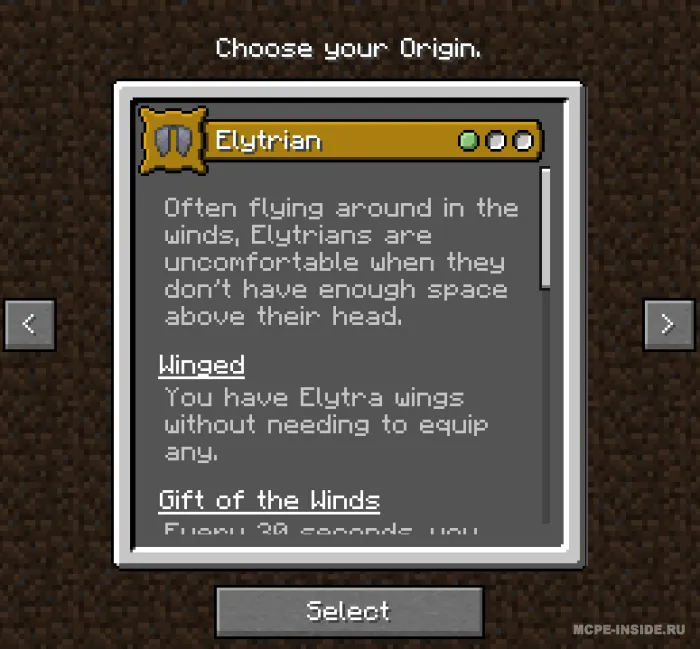 Origins — Minecraft mod, rasm 3