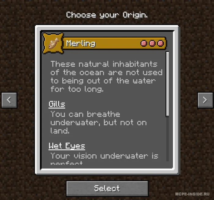 Origins — Minecraft mod, rasm 4