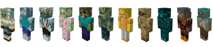 Ko'proq zombi — Minecraft mod, rasm 1