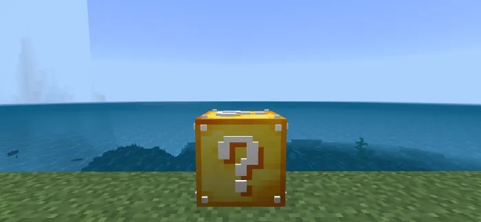 Sariq Lucky Block — Minecraft mod, rasm 2