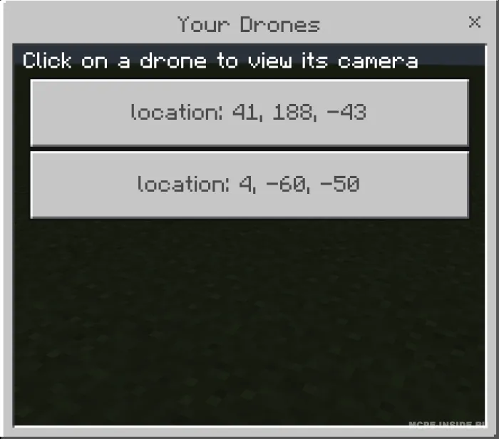 Kamerali dron — Minecraft mod, rasm 3