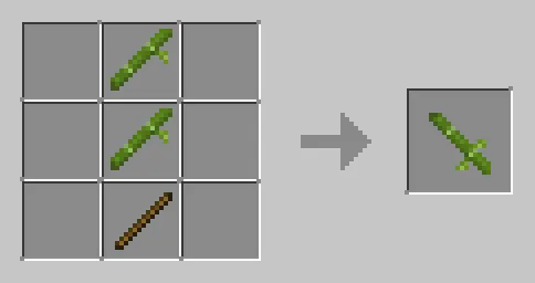Bambuk qilich — Minecraft mod, rasm 1