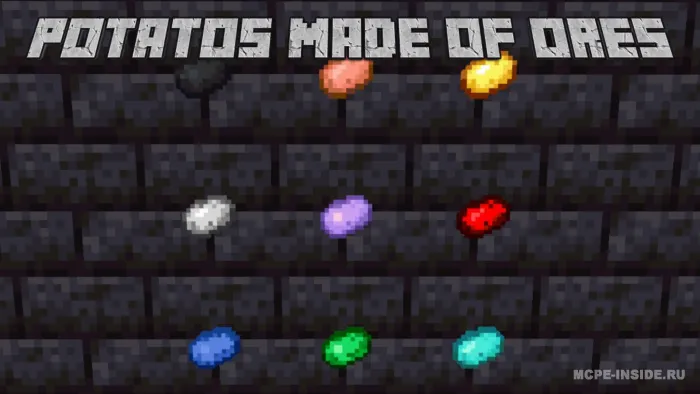 Rudali kartoshka — Minecraft mod, rasm 1