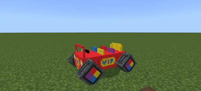 Katta qizil mashina — Minecraft mod, rasm 1