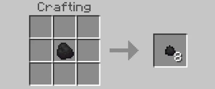 Kichik ko'mir — Minecraft mod, rasm 1