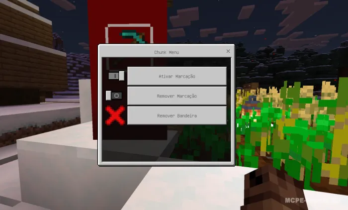 Chunk bayroqlari — Minecraft mod, rasm 1