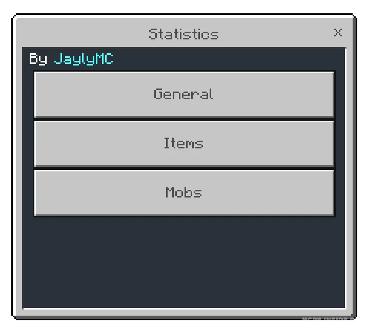 Statistika — Minecraft mod, rasm 1