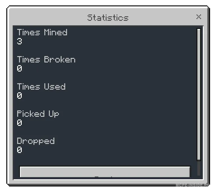 Statistika — Minecraft mod, rasm 2