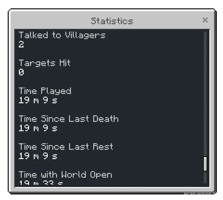 Statistika — Minecraft mod, rasm 4