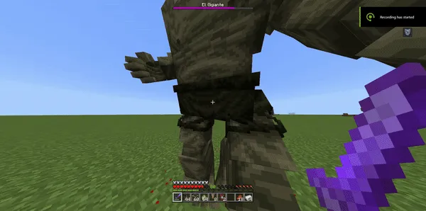 El Gigante bossi — Minecraft mod, rasm 1