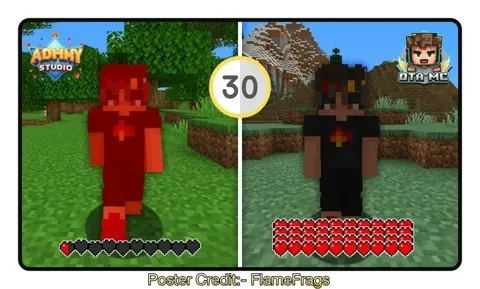 Minecraft, lekin sog'lik har 30 sekundda o'zgaradi