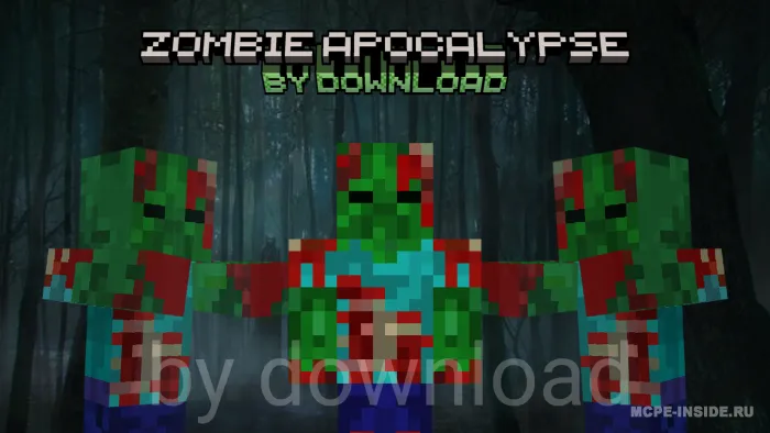 Zombi apokalipsisi rejimi — Minecraft mod, rasm 1