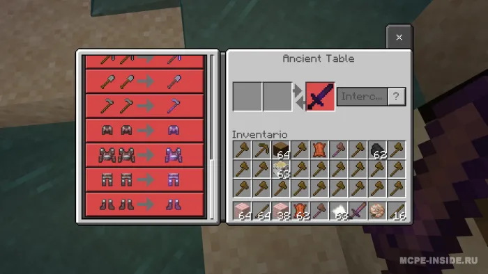 Qadimiy sehrgarlik stoli — Minecraft mod, rasm 4