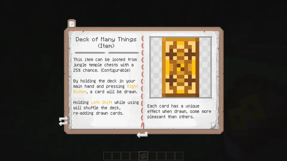 Deck of Many Things — Minecraft mod, rasm 6