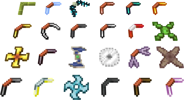 Bumeranglar — Minecraft mod, rasm 1