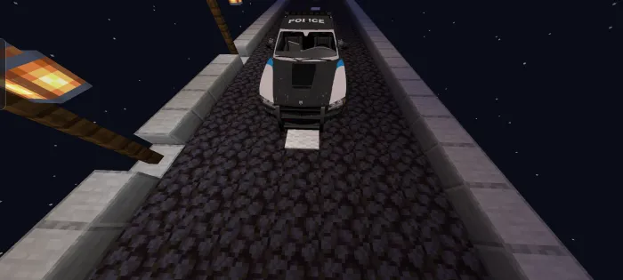 Politsiya Dodge Charger — Minecraft mod, rasm 1