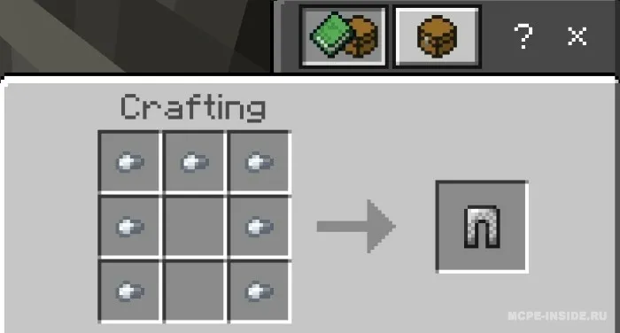 Yasaladigan zanjir sovut — Minecraft mod, rasm 2