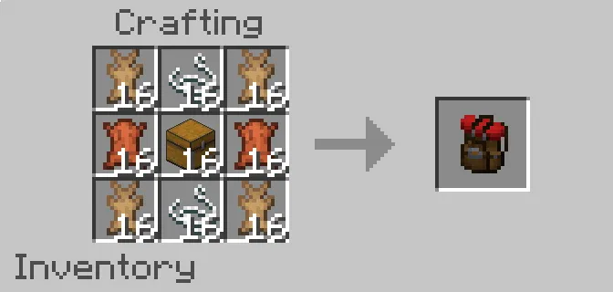 Ekspeditsiya ryukzaklari — Minecraft mod, rasm 3