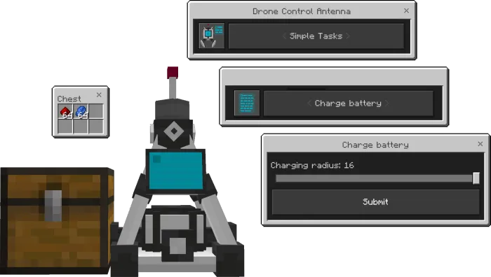 Universal dron — Minecraft mod, rasm 3