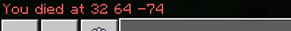 Qabr toshi va o'lim koordinatalari — Minecraft mod, rasm 2