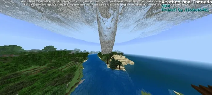Ob-havo va tornado — Minecraft mod, rasm 1