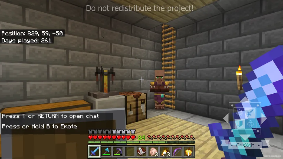 Pastki chat — Minecraft mod, rasm 1