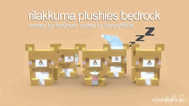 Rilakkuma plyush o'yinchoqlari — Minecraft mod, rasm 1