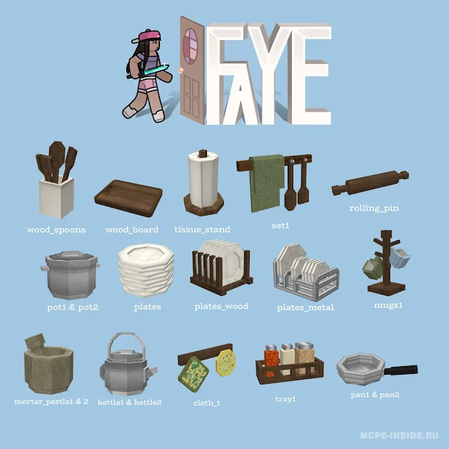 Faye oshxonasi — Minecraft mod, rasm 1