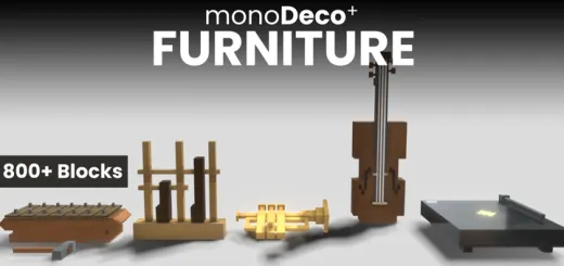 MonoDeco mebellari — Minecraft mod, rasm 1