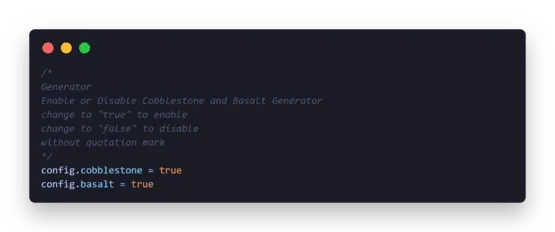 cobblestone va bazalt generatori — Minecraft mod, rasm 2