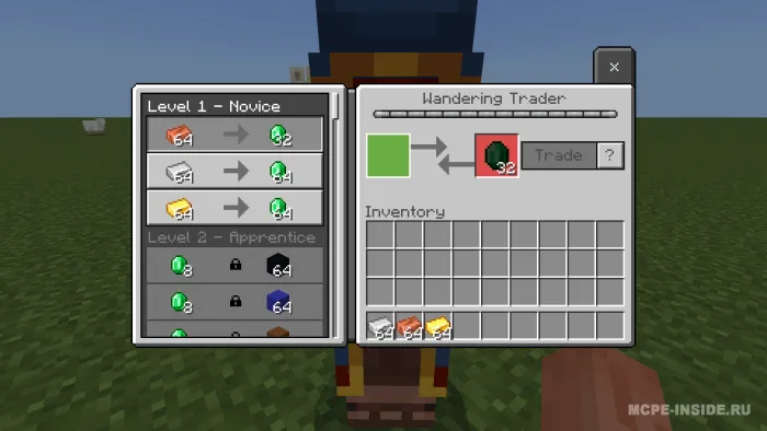 Bloklar savdogari — Minecraft mod, rasm 1