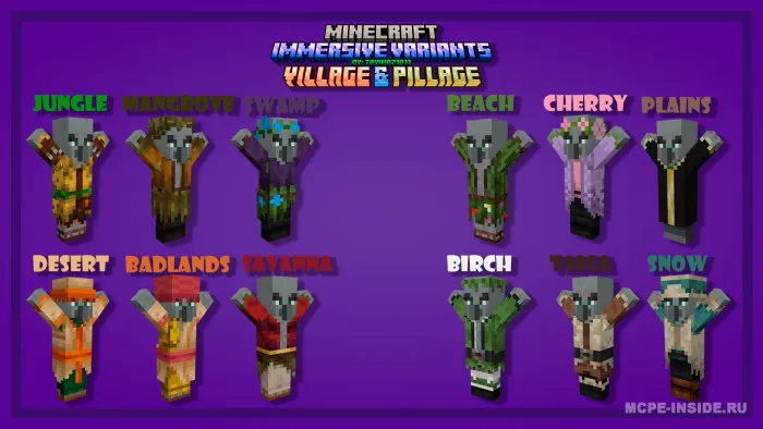 Aholi va qaroqchilar variantlari — Minecraft mod, rasm 4