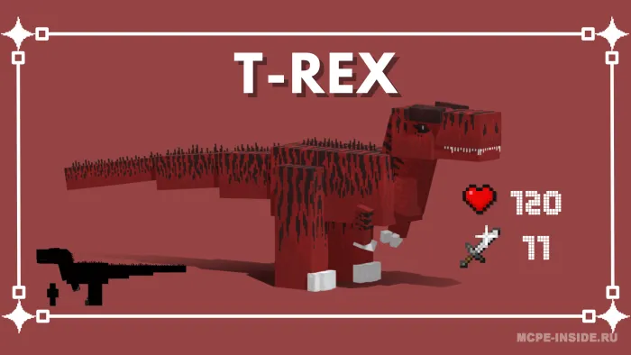 Foydasiz dinozavrlar — Minecraft mod, rasm 1