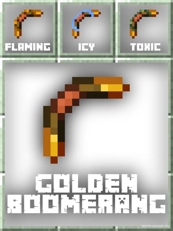 Eski bumeranglar — Minecraft mod, rasm 4