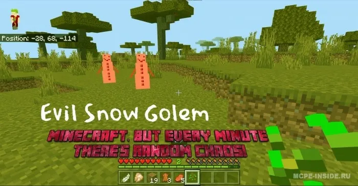 Minecraft, lekin har daqiqada tasodifiy xaos sodir bo'ladi — Minecraft mod, rasm 3