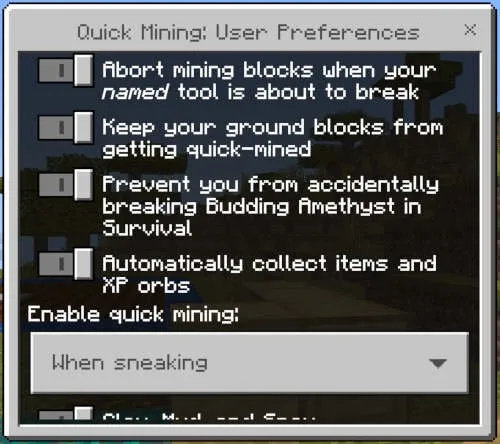 Tezkor qazish — Minecraft mod, rasm 3