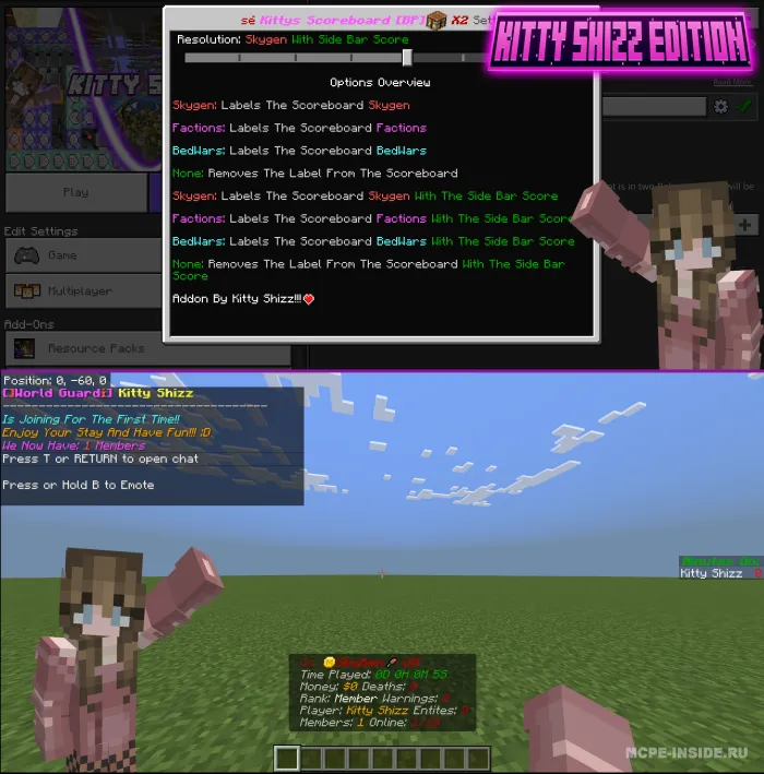 Tezkor jadvallar — Minecraft mod, rasm 1