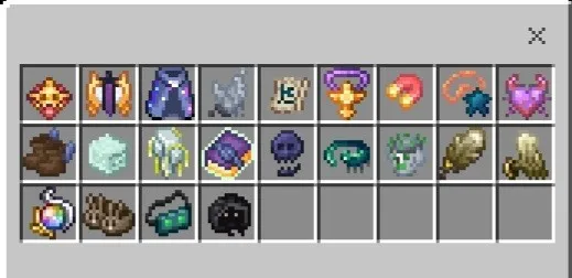 Arxaizm talismanlari — Minecraft mod, rasm 1