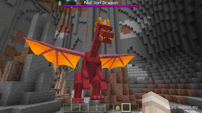 Olovli ajdarho — Minecraft mod, rasm 1